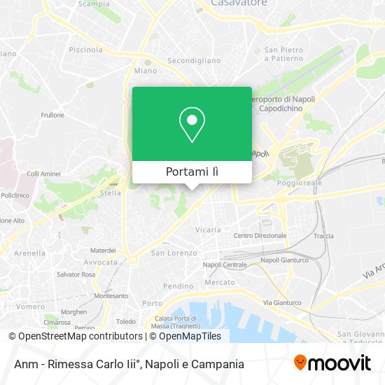 Mappa Anm - Rimessa Carlo Iii°