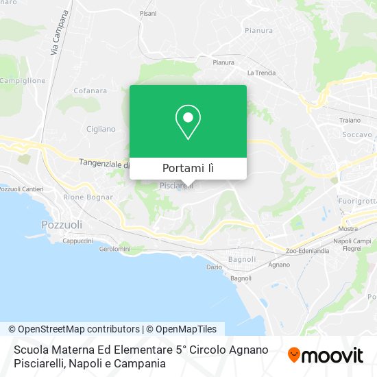 Mappa Scuola Materna Ed Elementare 5° Circolo Agnano Pisciarelli