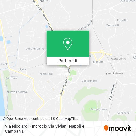 Mappa Via Nicolardi - Incrocio Via Viviani