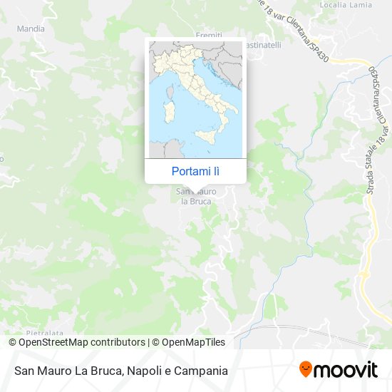 Mappa San Mauro La Bruca
