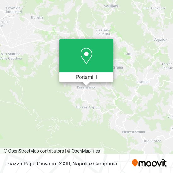 Mappa Piazza Papa Giovanni XXIII