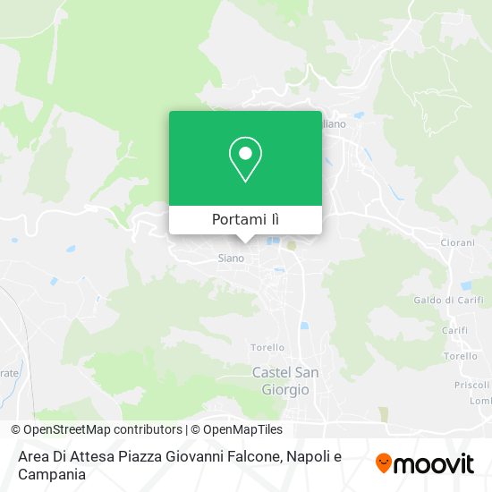 Mappa Area Di Attesa Piazza Giovanni Falcone