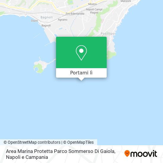 Mappa Area Marina Protetta Parco Sommerso Di Gaiola