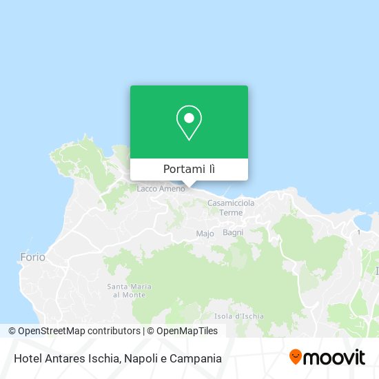 Mappa Hotel Antares Ischia