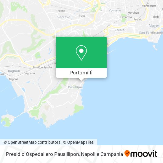 Mappa Presidio Ospedaliero Pausillipon