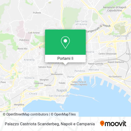 Mappa Palazzo Castriota Scanderbeg