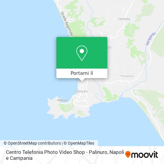 Mappa Centro Telefonia Photo Video Shop - Palinuro