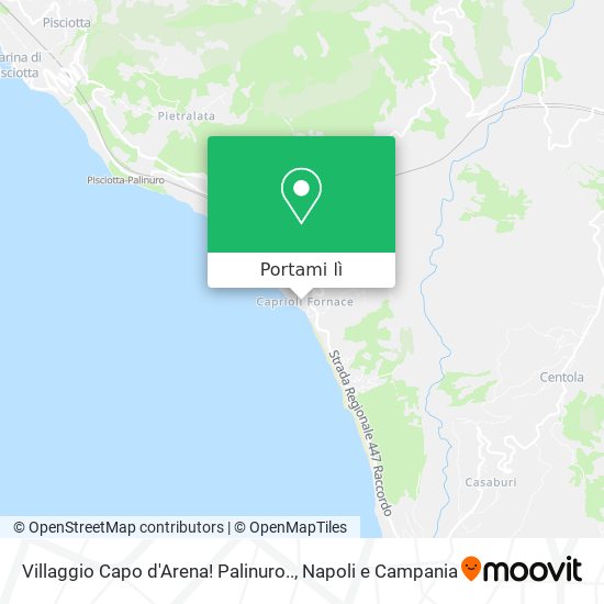 Mappa Villaggio Capo d'Arena! Palinuro..