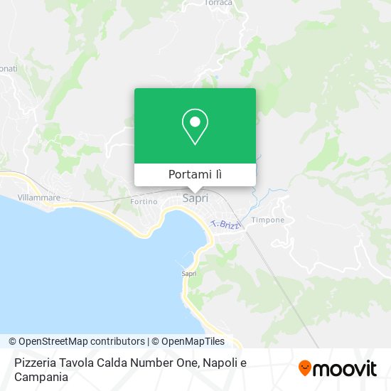Mappa Pizzeria Tavola Calda Number One