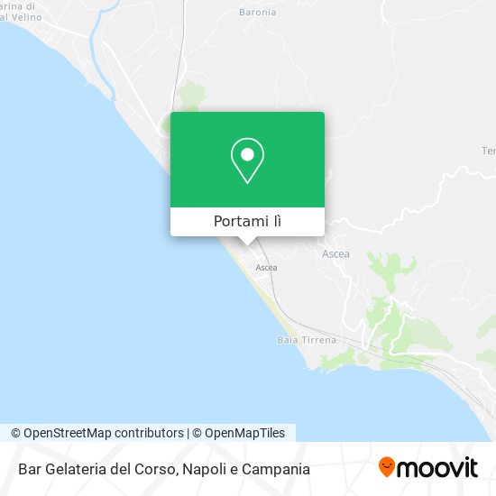 Mappa Bar Gelateria del Corso