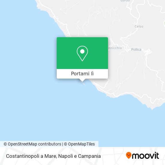 Mappa Costantinopoli a Mare