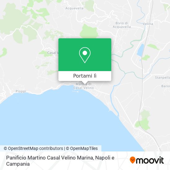 Mappa Panificio Martino Casal Velino Marina