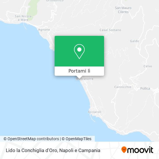 Mappa Lido la Conchiglia d'Oro