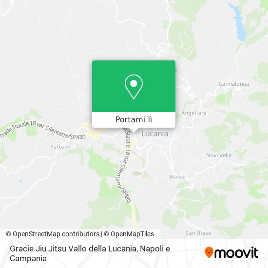 Mappa Gracie Jiu Jitsu Vallo della Lucania