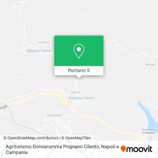Mappa Agriturismo Donnarumma Prignano Cilento