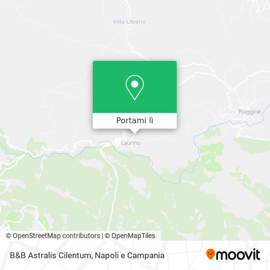 Mappa B&B Astralis Cilentum