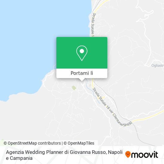 Mappa Agenzia Wedding Planner di Giovanna Russo