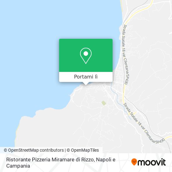 Mappa Ristorante Pizzeria Miramare di Rizzo