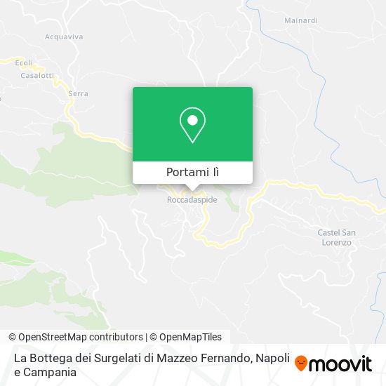 Mappa La Bottega dei Surgelati di Mazzeo Fernando