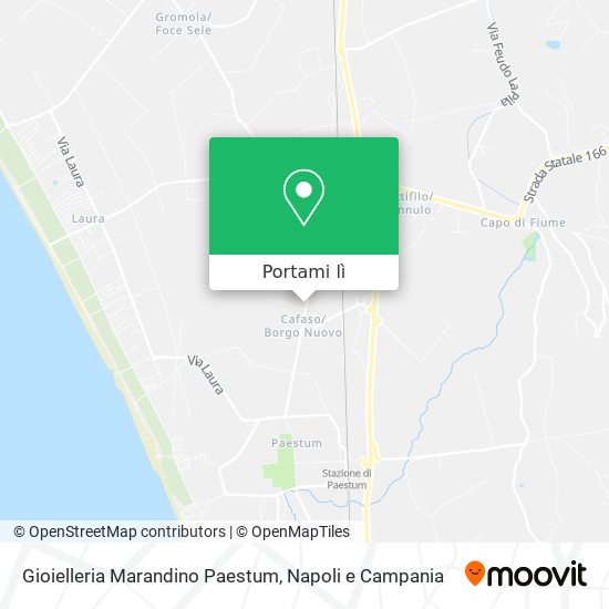 Mappa Gioielleria Marandino Paestum