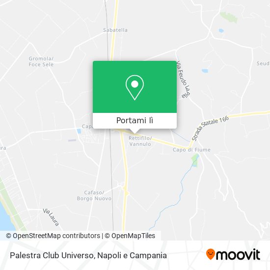 Mappa Palestra Club Universo