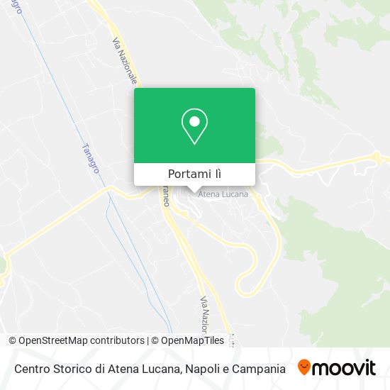Mappa Centro Storico di Atena Lucana