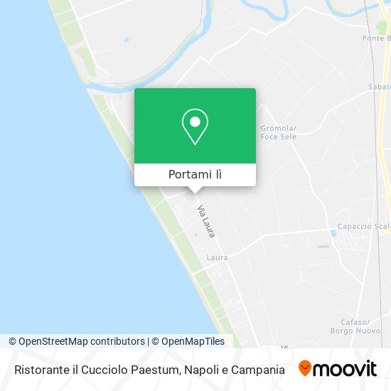 Mappa Ristorante il Cucciolo Paestum