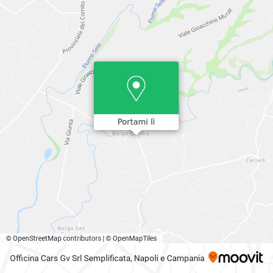 Mappa Officina Cars Gv Srl Semplificata