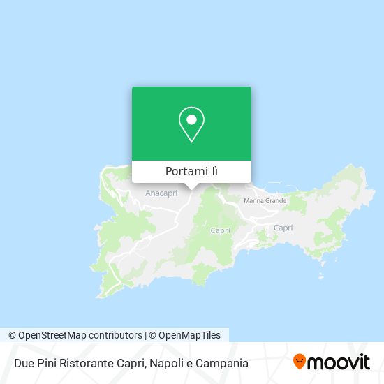 Mappa Due Pini Ristorante Capri