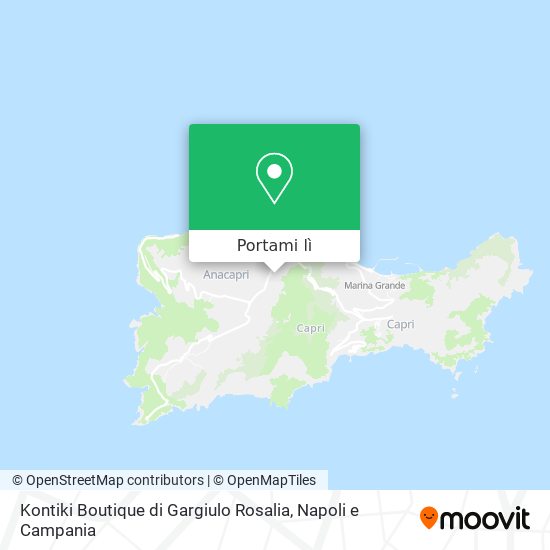 Mappa Kontiki Boutique di Gargiulo Rosalia