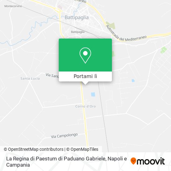 Mappa La Regina di Paestum di Paduano Gabriele