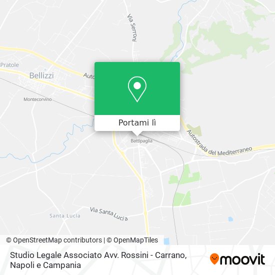 Mappa Studio Legale Associato Avv. Rossini - Carrano