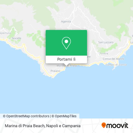 Mappa Marina di Praia Beach