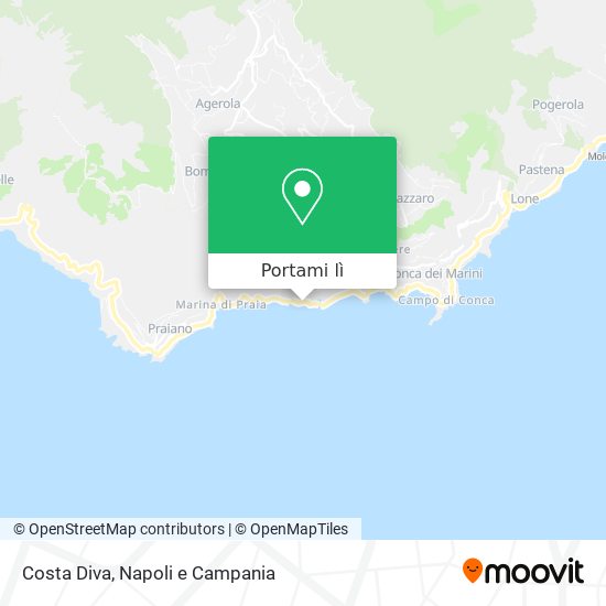 Mappa Costa Diva