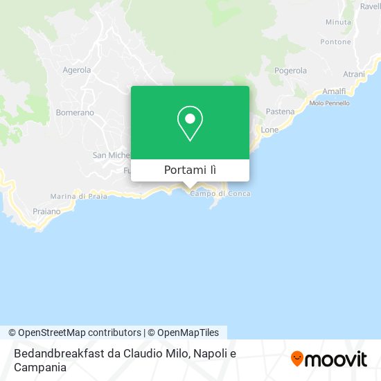 Mappa Bedandbreakfast da Claudio Milo