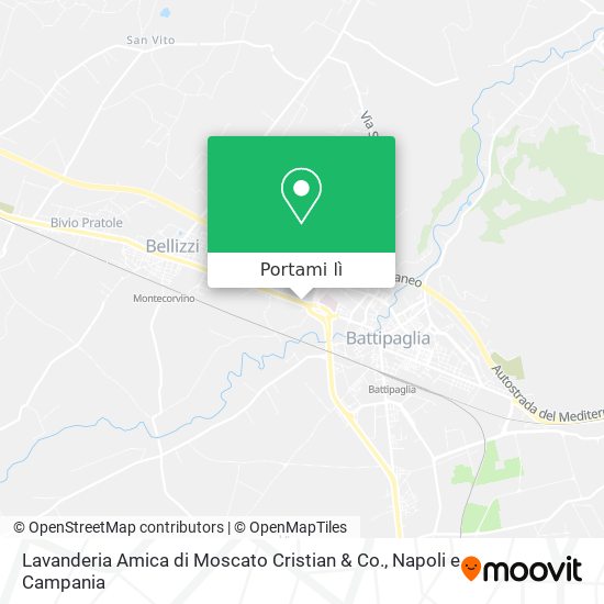 Mappa Lavanderia Amica di Moscato Cristian & Co.