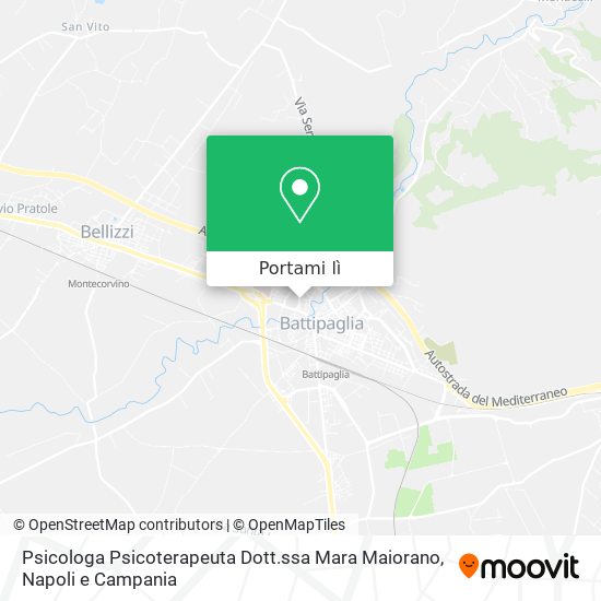 Mappa Psicologa Psicoterapeuta Dott.ssa Mara Maiorano
