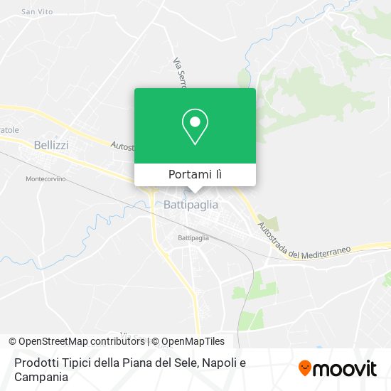 Mappa Prodotti Tipici della Piana del Sele