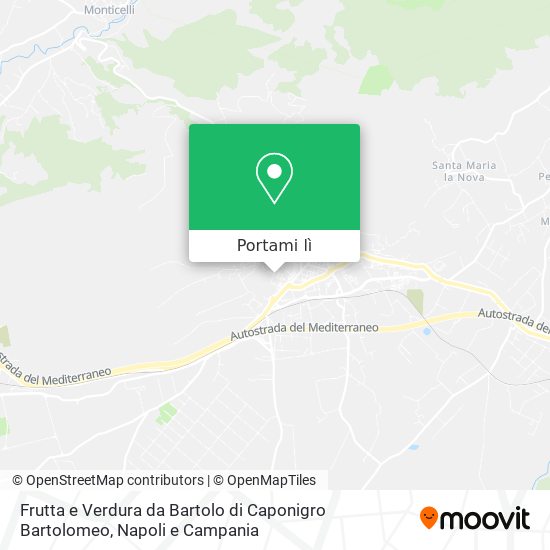Mappa Frutta e Verdura da Bartolo di Caponigro Bartolomeo