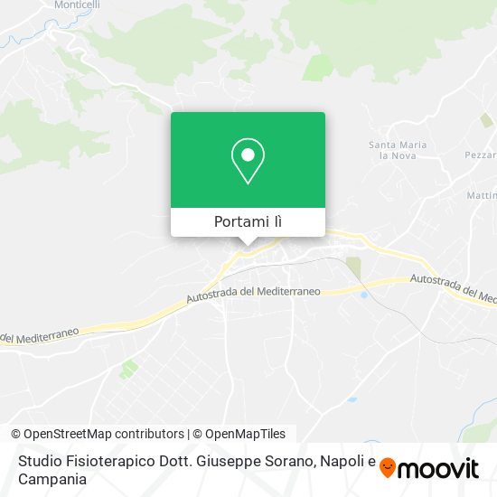 Mappa Studio Fisioterapico Dott. Giuseppe Sorano