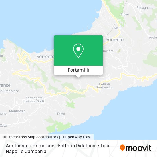 Mappa Agriturismo Primaluce - Fattoria Didattica e Tour