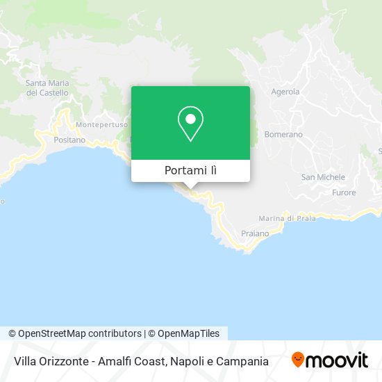 Mappa Villa Orizzonte - Amalfi Coast