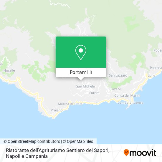 Mappa Ristorante dell'Agriturismo Sentiero dei Sapori