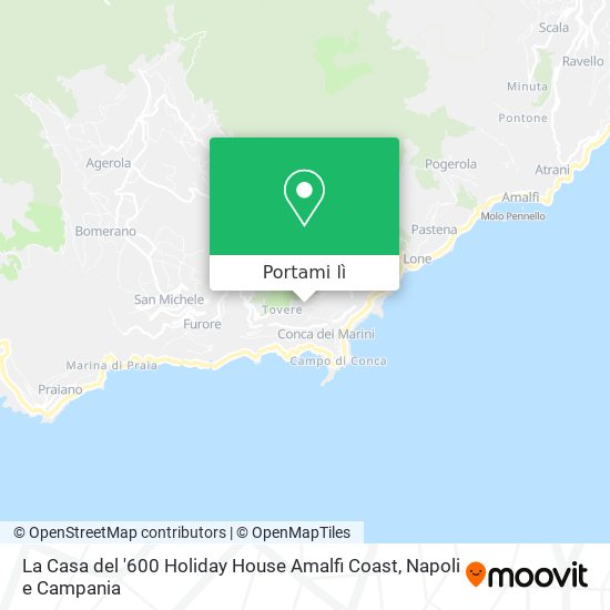 Mappa La Casa del '600 Holiday House Amalfi Coast