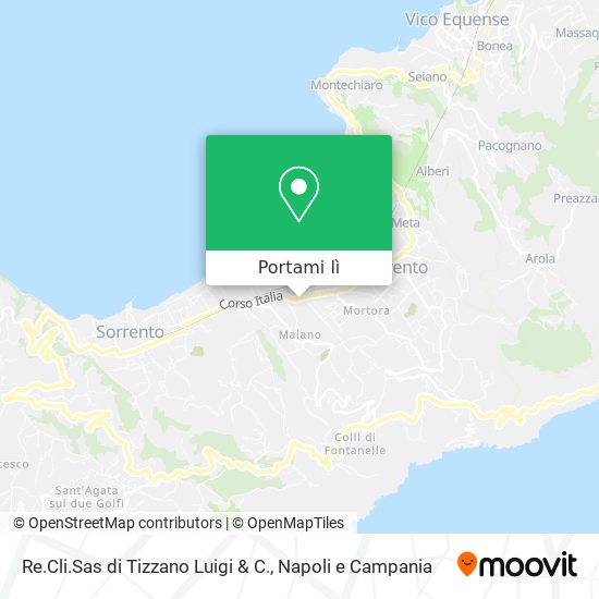 Mappa Re.Cli.Sas di Tizzano Luigi & C.