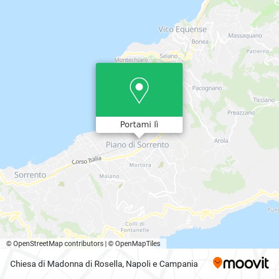 Mappa Chiesa di Madonna di Rosella