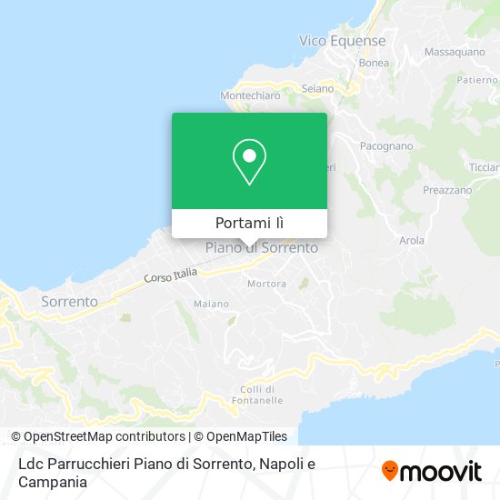 Mappa Ldc Parrucchieri Piano di Sorrento