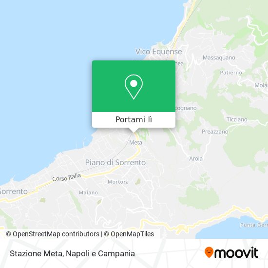 Mappa Stazione Meta