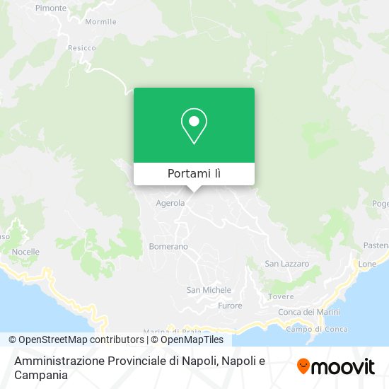 Mappa Amministrazione Provinciale di Napoli