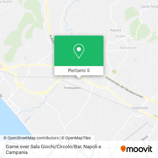 Mappa Game over Sala Giochi / Circolo / Bar